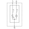 Túlfeszültséglevezető, T2+T3 AC típusú egybeépített, 1+1P